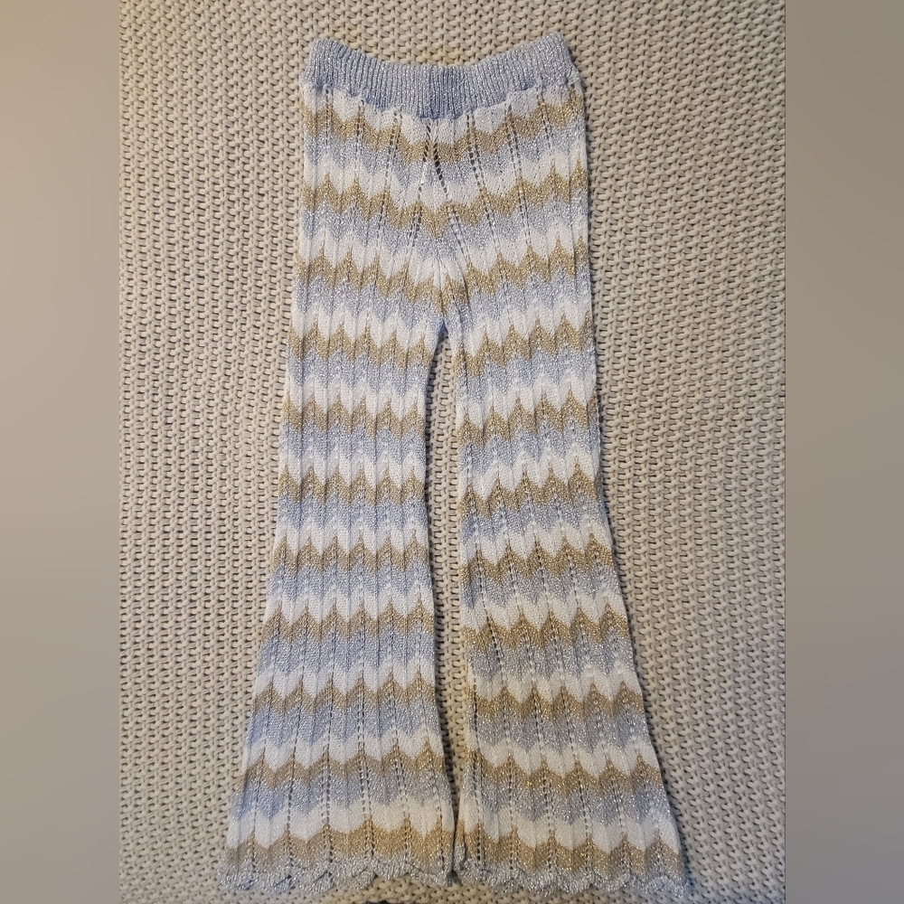 Nasty Gal Metallic Knit Pants